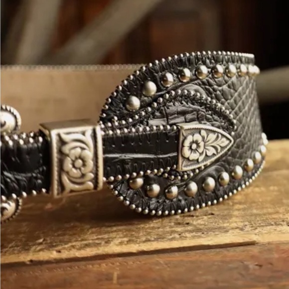 Streets Ahead Black Belt with Silver Detailing main image 2